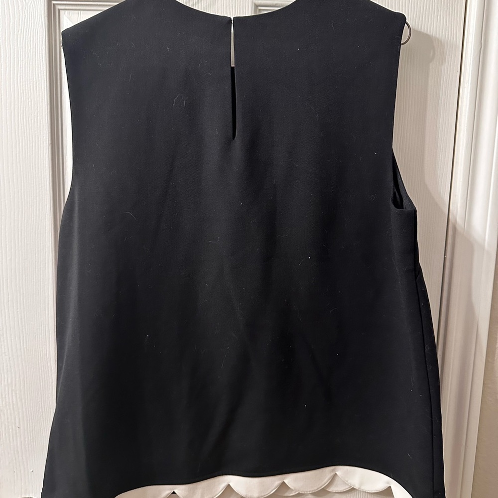 Victoria Beckham for Target Black and White Scallop Blouse - Picture 3 of 4
